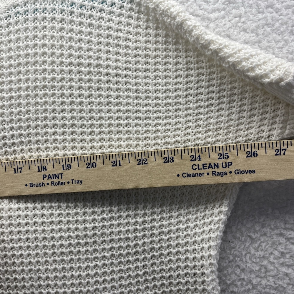 Vince Camuto Sweater Womens XS White Soft Knit Pullover Long Sleeve Active Chore - Picture 8 of 15